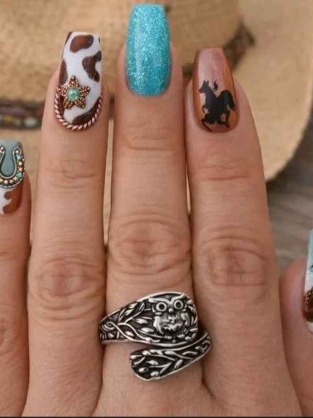 Frontier Owl Spoon Ring